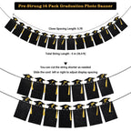 Babycop 2026 High School Graduation Banner – 9.8ft, 14 Photo Slots, Glitter Tassels