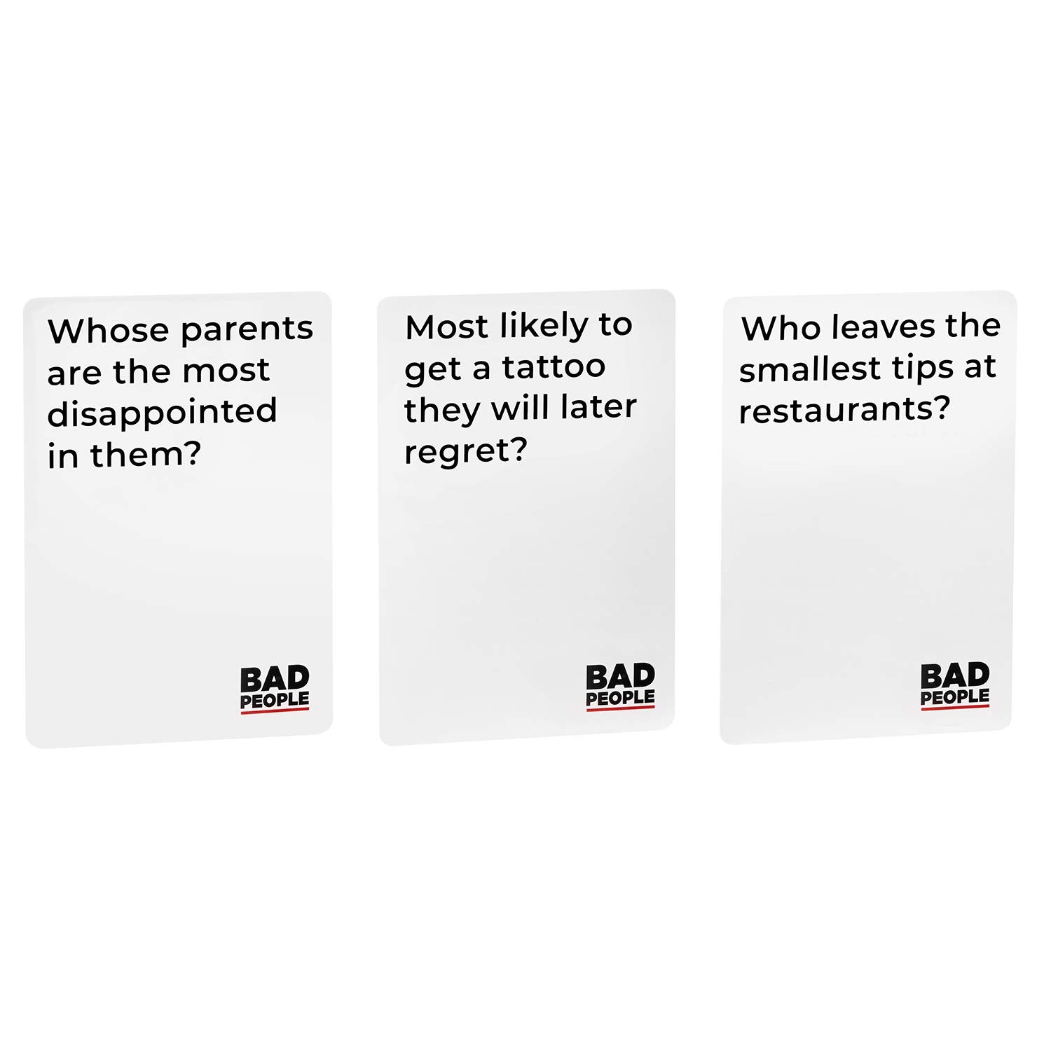 BAD PEOPLE Party Game – Hilarious Adult Card Game for Friends & Game Night