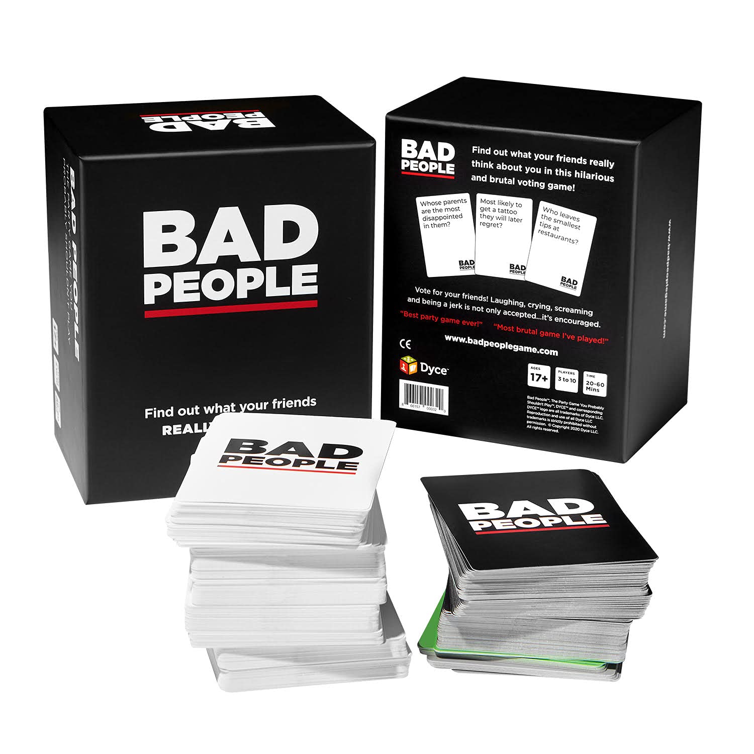 BAD PEOPLE Party Game – Hilarious Adult Card Game for Friends & Game Night