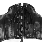 PU Leather High Collar Kink Harness