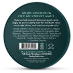 Badger Hair Pomade for Men — Organic, Medium Hold, 2 oz Tin (2-Pack)