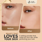 BaeBlu Organic Pressed Setting Powder – Talc-Free, Oil-Absorbing Matte Finish, 16-Hour Wear