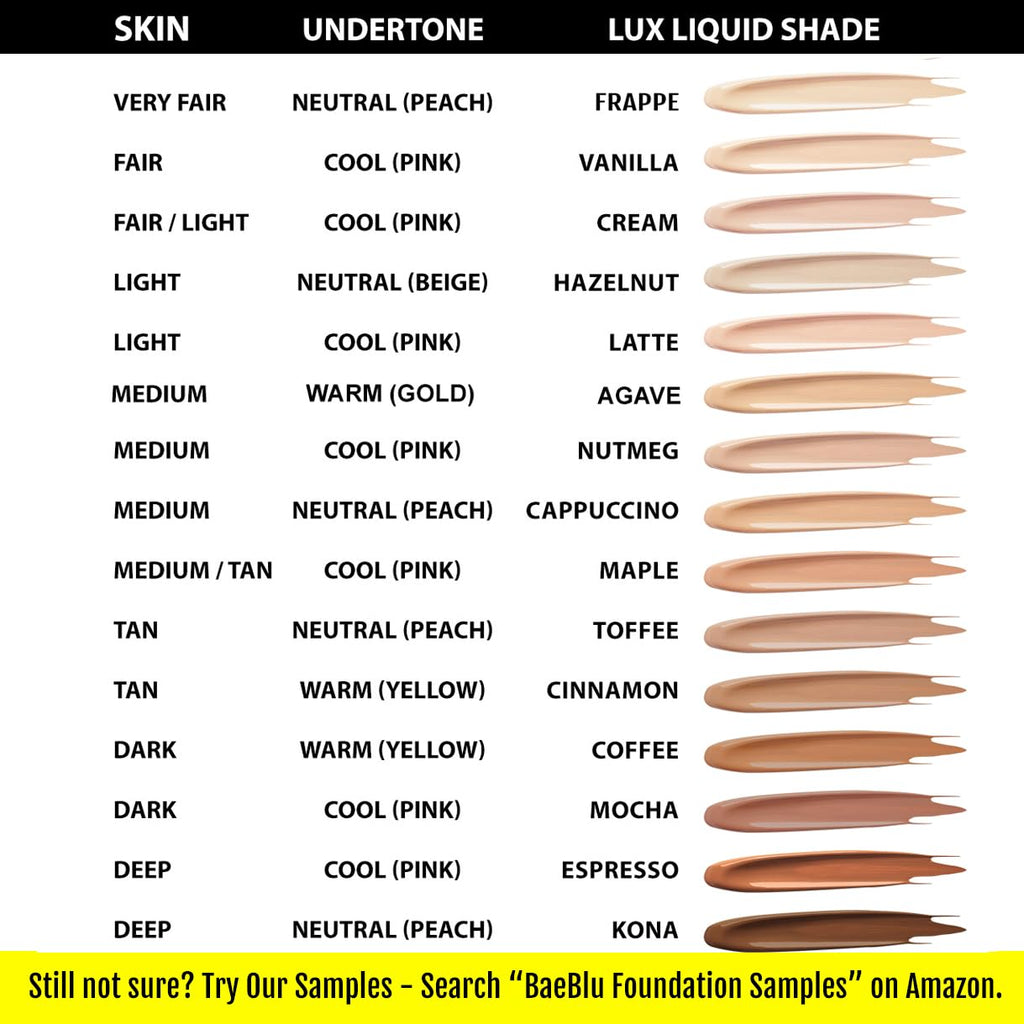 BaeBlu Organic Aloe-Based LUX Foundation | Natural Vegan & Gluten-Free | Made in USA – Kona