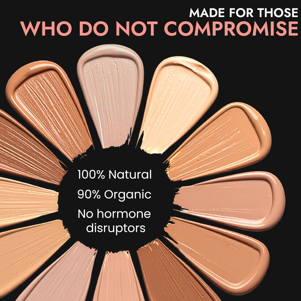 BaeBlu Organic Aloe Luxe Foundation – Coffee, Natural Vegan, Gluten-Free, Made in USA