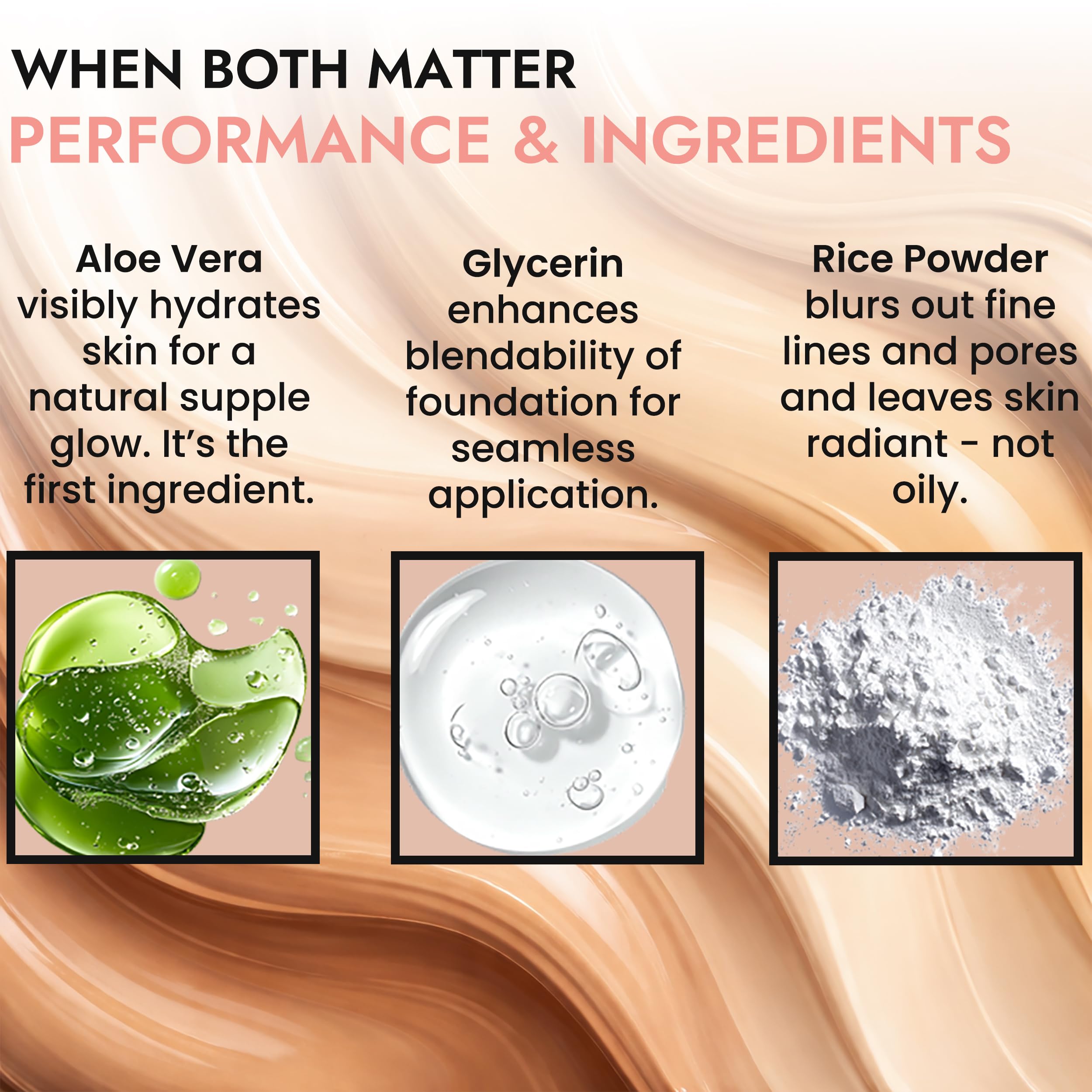 BaeBlu Organic Aloe Luxe Foundation – Coffee, Natural Vegan, Gluten-Free, Made in USA