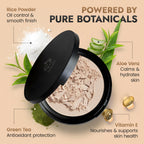 BaeBlu Organic Pressed Setting Powder – Talc-Free, Oil-Absorbing Matte Finish, 16-Hour Wear