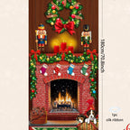 Christmas Curtain Decoration Hanging Cloth Background