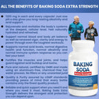 Baking Soda Aluminum Free 1300mg – Extra Strength Organic Capsules