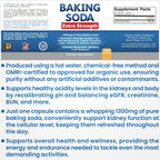Baking Soda Aluminum Free 1300mg – Extra Strength Organic Capsules