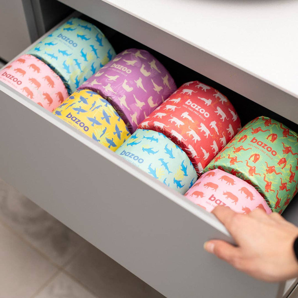 Wrapped Bamboo Toilet Paper | 24 or 48 Double-Length Rolls | 3-Ply FSC Bamboo