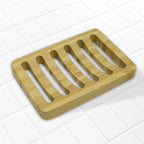 Natural Bamboo Soap Rack (Grill Style)