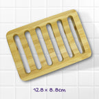 Natural Bamboo Soap Rack (Grill Style)