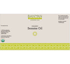 Banyan Botanicals Sesame Oil — Organic Unrefined Ayurvedic Oil (34 oz)