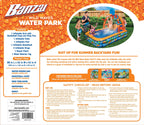 BANZAI Wild Waves Water Park - Backyard Inflatable Splash Toy (88in x 52in)