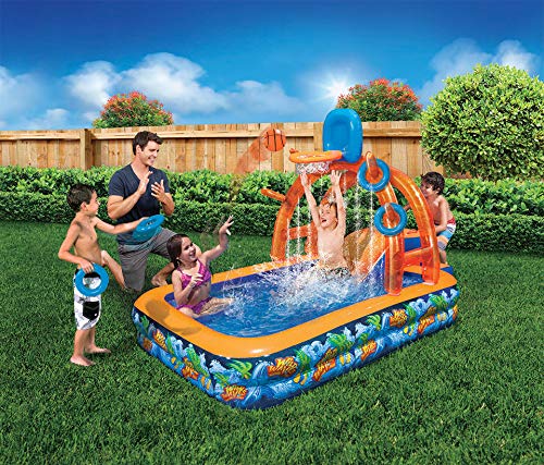 BANZAI Wild Waves Water Park - Backyard Inflatable Splash Toy (88in x 52in)