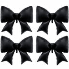 Baoonworlld 4-Pcs Black Bow Balloons 38in – Gothic Wedding & Palace Party Decor