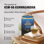 Bargad KSM-66 Ashwagandha Honey Sticks | 400mg Adaptogenic Support | Relaxation, Sleep, Focus & Energy | Premium Organic Honey | 30 Count