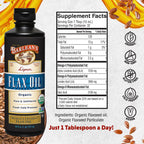 Barlean's Organic Lignan Flaxseed Oil - 16 oz, 7,230 mg ALA, Vegan & Gluten Free