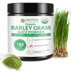 Bio Gerstengras Saftpulver – Roh & Kaltgepresstes Superfood (180g) | 72 Portionen