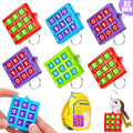 Basytodio 32pcs Tic Tac Toe Keychains – Party Favors & Classroom Prizes