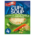 Batchelors Cup a Soup Cream of Vegetable 4 Instant Soup Sachets 122g (Case of 9)