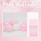 BAUANOOY 60pcs Pink and White Balloons 12inch Set for Weddings, Baby Showers, and Parties