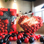 BAUANOOY 100pcs Red Balloons 12 Inch with Ribbon – Party Decorations