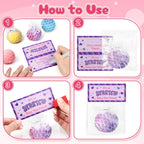 BAYSING Valentines Day Cards for Kids – 24-Pack Stress Relief Balls, Classroom Exchange & Party Favors