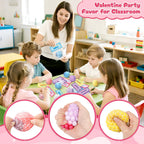 BAYSING Valentines Day Cards for Kids – 24-Pack Stress Relief Balls, Classroom Exchange & Party Favors