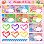 BAYSING Valentines Cards for Kids Classroom – 28 Twist Snake Cube Toys with Cards | Party Favors