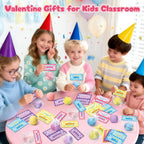 BAYSING Valentines Day Cards for Kids – 24-Pack Stress Relief Balls, Classroom Exchange & Party Favors