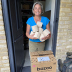Bazoo Unbleached Bamboo Toilet Paper | 24 Rolls or 48 Rolls | 100% FSC Bamboo, Plastic-Free