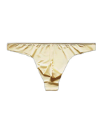 4 Pack Men's Seamless Ice Silk Sports Sexy Solid Color Thong & Strings