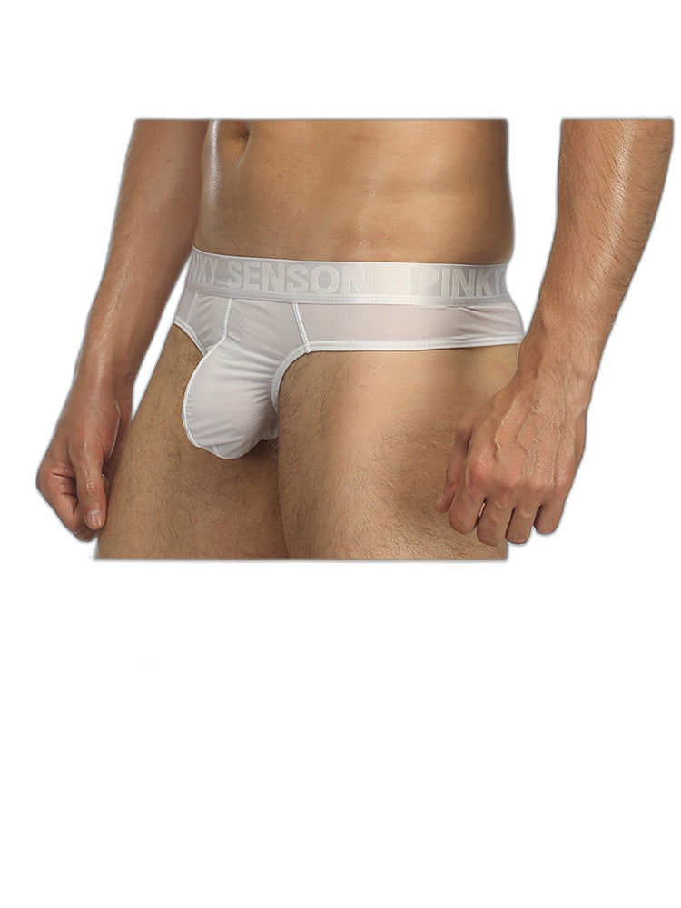 4 Pack Men's Sexy Nylon Low-Rise Comfortable Thong & Strings