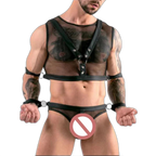 Sheer Dom Mesh Harness Costume