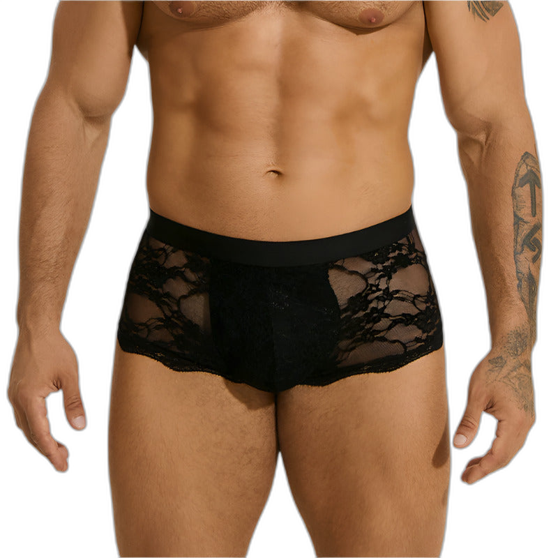 Lace Floral Boxer Briefs
