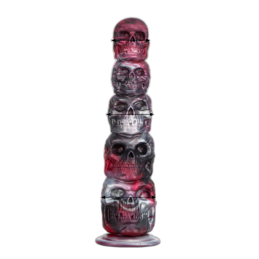 Skull - Silicone Anal Beads - Insertable Anal Plug - Anal Stimulation Sex Toy
