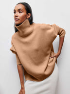 Women's Turtleneck Sweater - Soft Long Sleeve Pullover for Winter | Premium Knit Top
