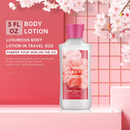 BBlove Japanese Cherry Blossom Spa Gift Set – 3-Piece Travel Bath & Body Kit