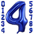 BBPOOL Navy Blue Number 4 Balloons – 40 Inch Foil Mylar Birthday & Event Decor