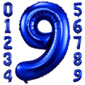 BBPOOL Navy Blue Number 9 Balloons – 40-Inch Dark Blue Foil 9 Birthday Balloon for Parties
