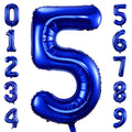 BBPOOL Navy Blue Number 5 Balloons - 40-Inch Large Foil Numeric Balloon for Birthday, Graduation & More