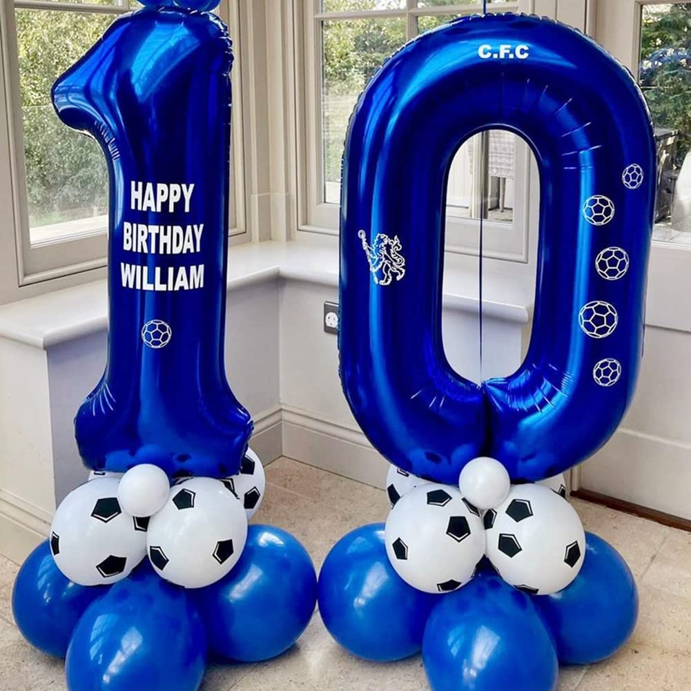 BBPOOL Navy Blue Number 9 Balloons – 40-Inch Dark Blue Foil 9 Birthday Balloon for Parties