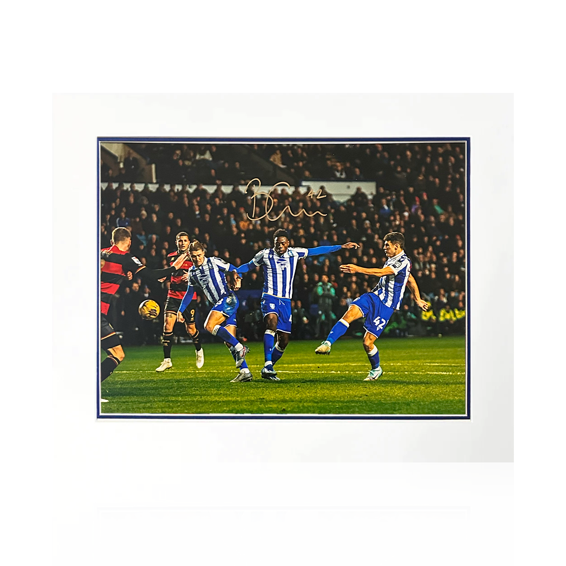 Bailey-Tye Cadamarteri Signed Sheffield Wednesday Deluxe Mount
