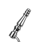 Stainless Steel Hollow Penis Plug with Twin Rings