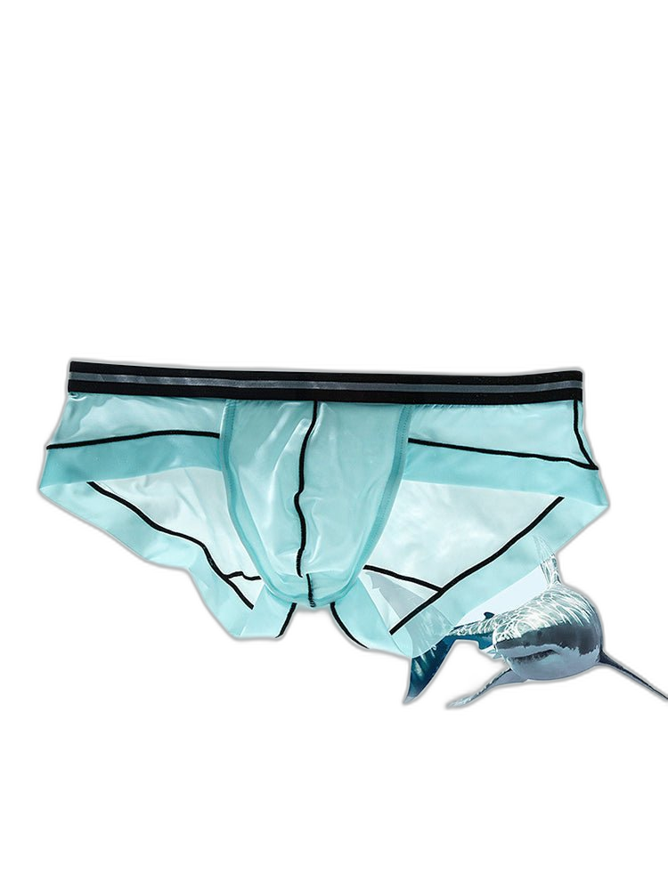 3 Pack Men's Semi-Transparent Comfortable Soft Skin-Friendly Minimalist Briefs