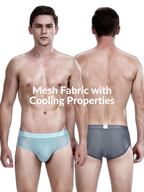 4 Pack Breathable Ice Silk Antibacterial Men's Briefs