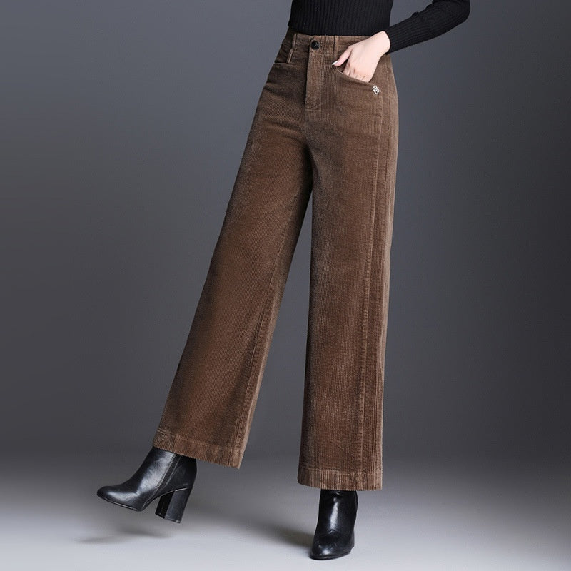 Women's Loose-fitting New Velvet-lined Casual Pants