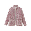 Flower Thin Pocket Decorative Cardigan Cotton Jacket