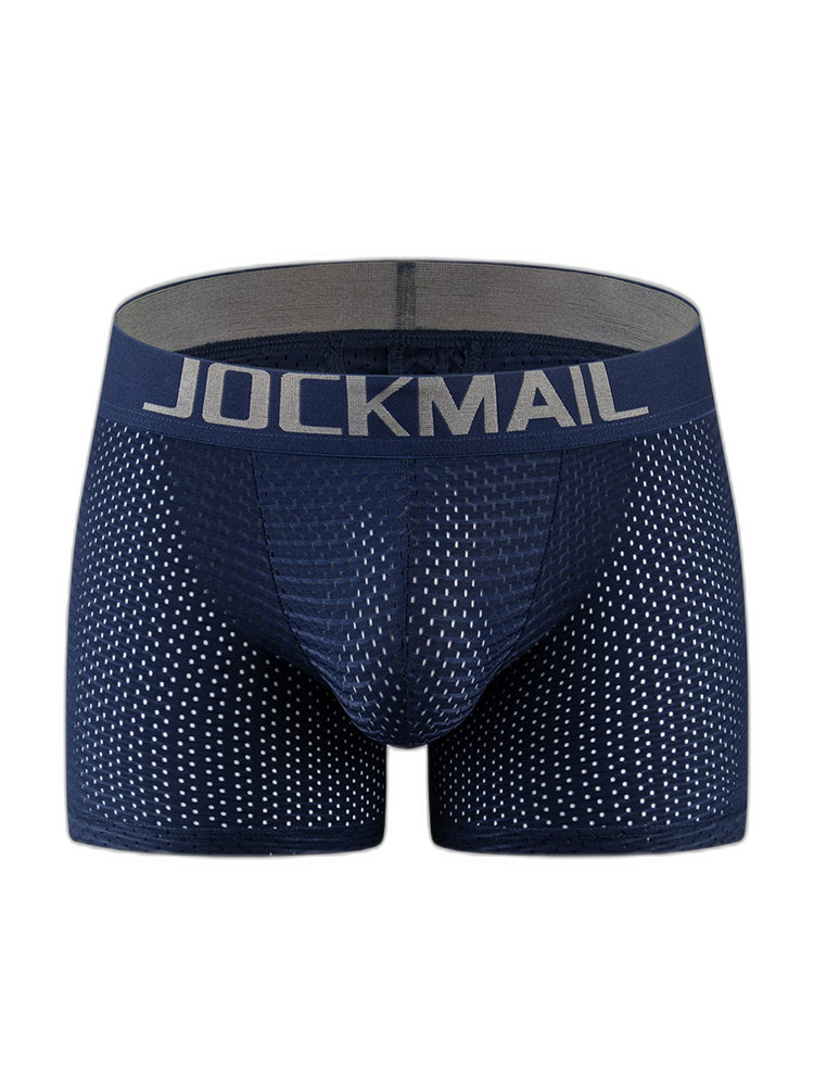 Sponge Cushion Mesh Buttock Boxer Briefs